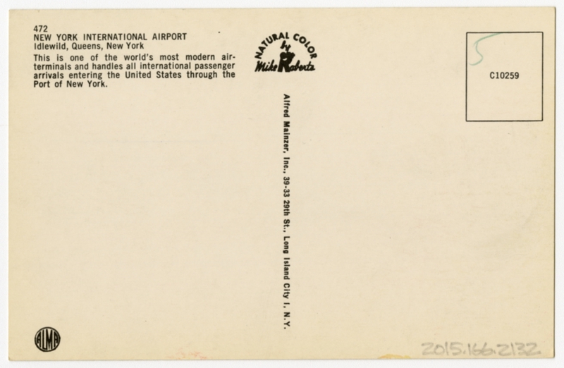 Image: postcard: New York International Airport