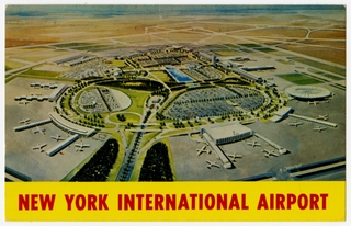 Image: postcard: New York International Airport