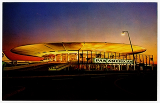 Image: postcard: Pan American Terminal, John F. Kennedy International Airport
