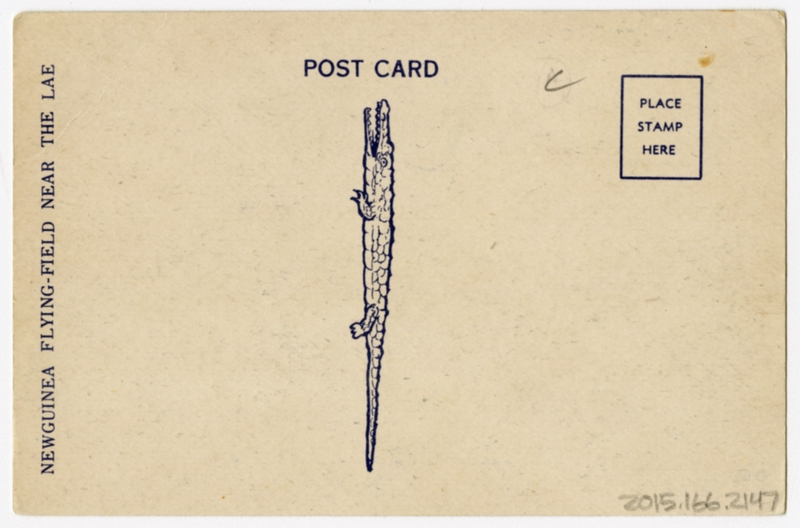 Image: postcard: Lae Airfield, New Guinea