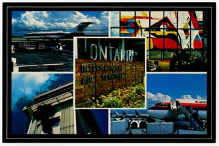 Image: postcard: Ontario International Airport