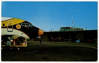 Image: postcard: Orange County Airport, Air California, Douglas DC-9