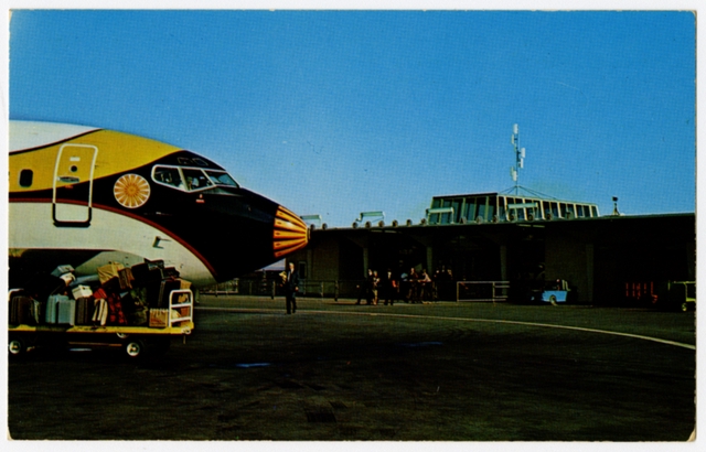 Postcard: Orange County Airport, Air California, Douglas DC-9