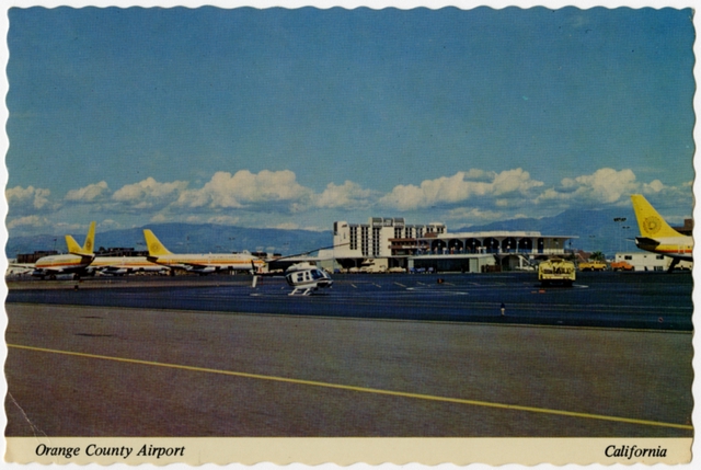 Postcard: Orange County Airport, Boeing 737, Air California