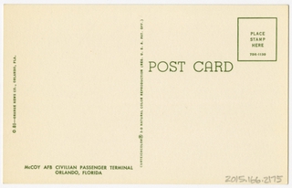 Image: postcard: McCoy Airport (Orlando), Delta Air Lines, Douglas DC-8