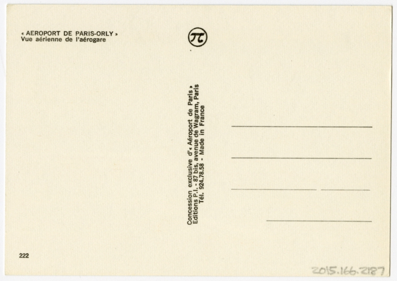 Image: postcard: Paris - Orly Airport  