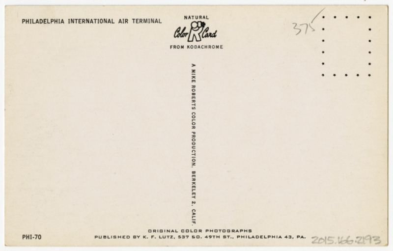 Image: postcard: Philadelphia International Air Terminal, Eastern Air Lines