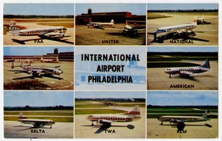 Image: postcard: Philadelphia International Airport