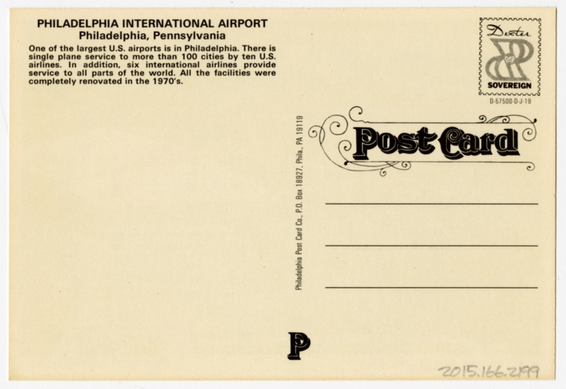 Image: postcard: Philadelphia International Airport