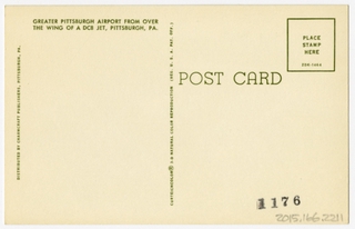 Image: postcard: Douglas DC-8, Pittsburgh Airport