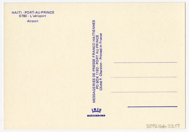 Image: postcard: Port-au-Prince International Airport, Air France