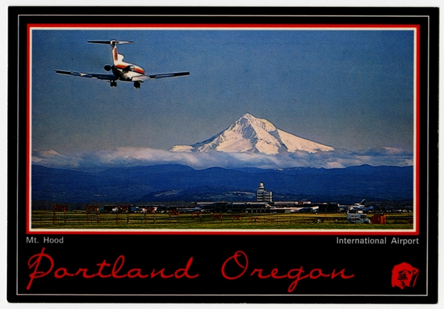 Postcard: Portland International Airport (Oregon), United Air Lines