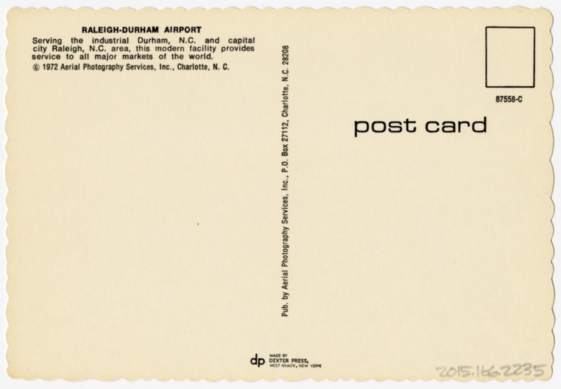 Image: postcard: Raleigh - Durham Airport
