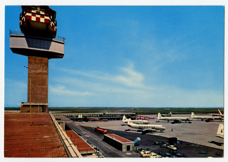 Image: postcard: Fiumicino Airport