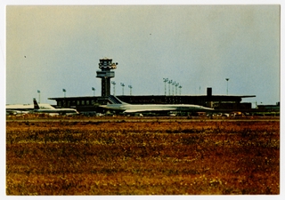 Image: postcard: Fiumicino Leonardo da Vinci Airport, Air France Concorde
