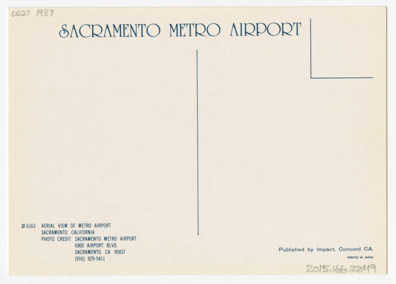 Image: postcard: Sacramento Metro Airport