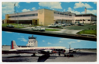 Image: postcard: Eastern Air Lines, Douglas DC-7B, St. Petersburg - Clearwater International Airport