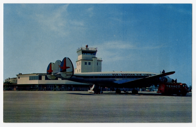 Postcard: Pinellas County International Airport, Eastern Air Lines Lockheed Constellation