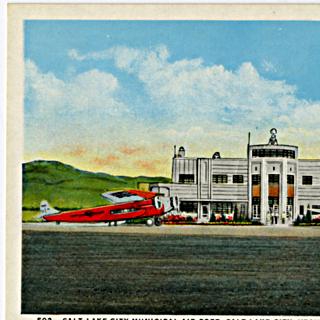 Image #1: postcard: Salt Lake City Municipal Airport
