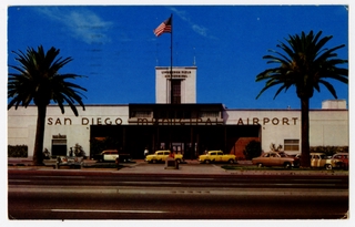 Image: postcard: San Diego Municipal Airport
