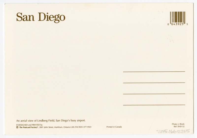 Image: postcard: San Diego International Airport
