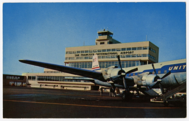 Postcard: San Francisco International Airport (SFO), United Air Lines