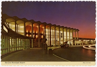 Image: postcard: San Jose Municipal Airport