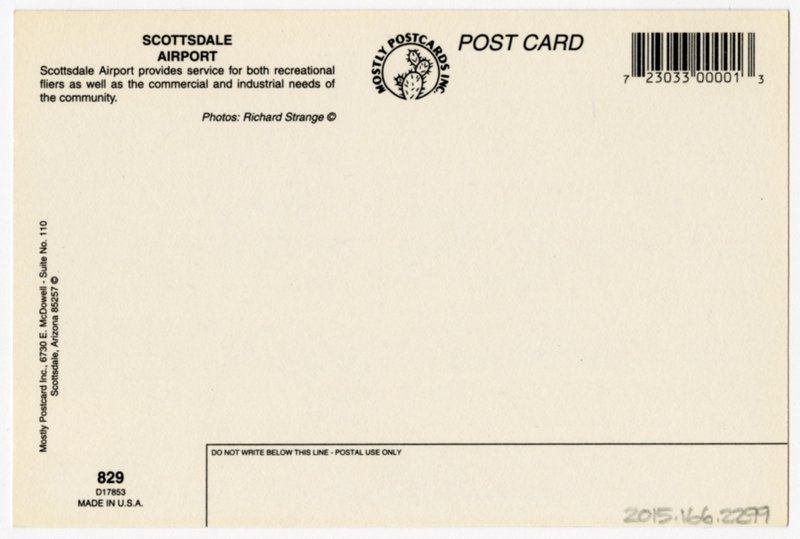 Image: postcard: Scottsdale Airport