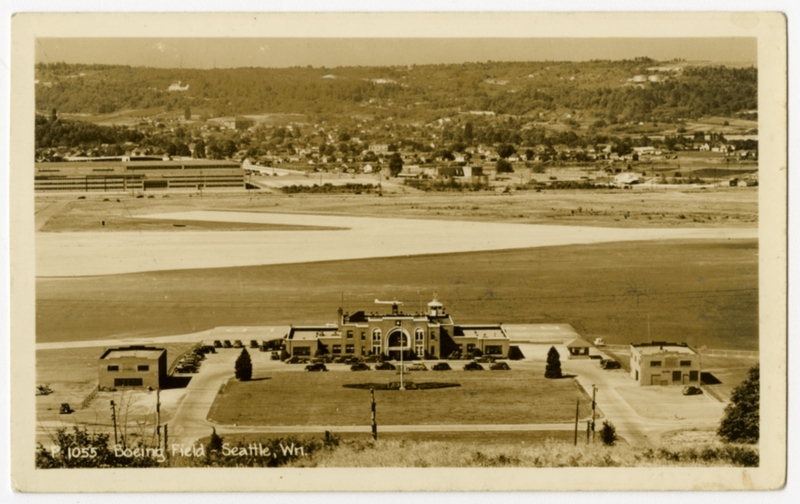 Image: postcard: Boeing Field, Seattle