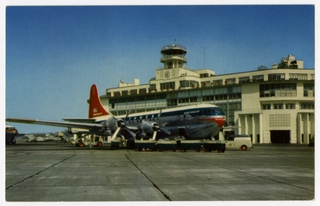 Image: postcard: Seattle - Tacoma International Airport, Northwest Airlines