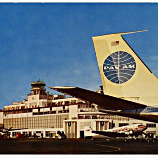Image #1: postcard: Seattle - Tacoma International Airport, Pan American World Airways, Boeing 707