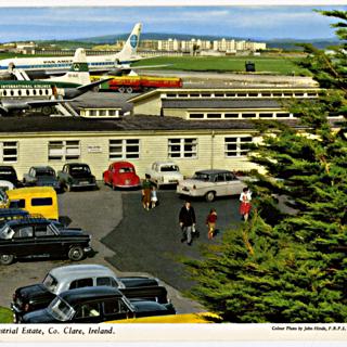 Image #1: postcard: Aer Lingus, Pan American World Airways, Vickers Viscount, Boeing 707, Shannon Airport