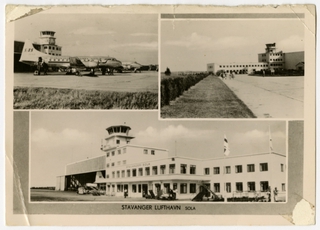 Image: postcard: Stavanger Airport, Convair 440, SAS
