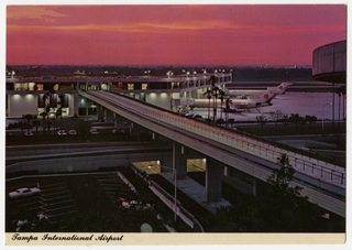 Image: postcard: Tampa International Airport, National Airlines, Boeing 727