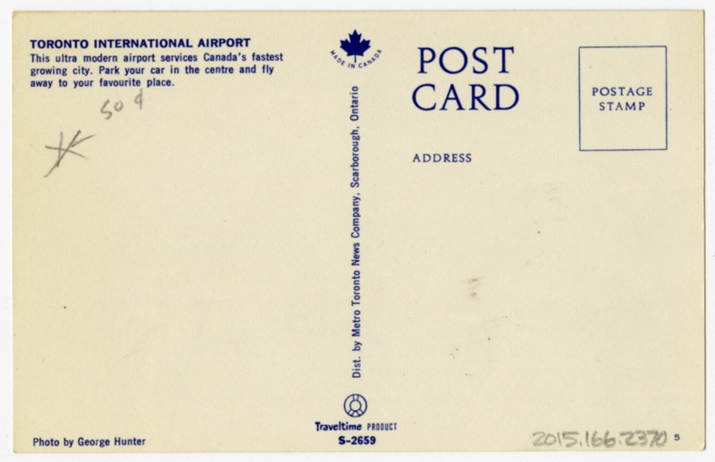Image: postcard: Toronto International Airport