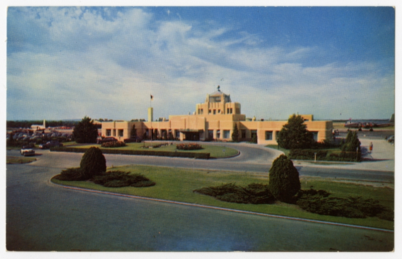 Image: postcard: Tulsa Municipal Airport