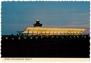 Image: postcard: Dulles International Airport