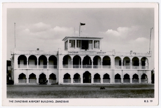Image: postcard: Zanzibar Airport