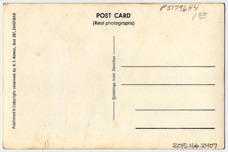 Image: postcard: Zanzibar Airport