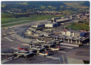 Image: postcard: Zurich - Kloten Airport