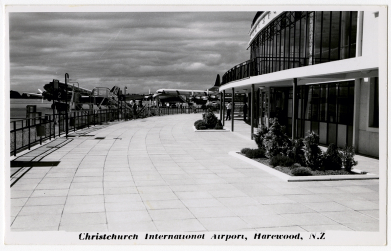 Image: postcard: Christchurch International Airport