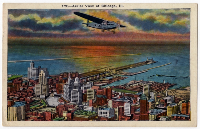 Postcard: Ford Tri-Motor, Chicago