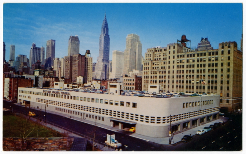 Image: postcard: East Side Airlines Terminal, New York City