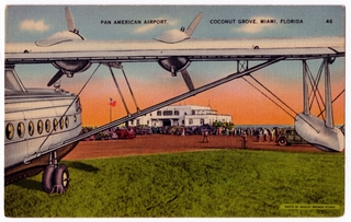 Image: postcard: Pan American Airport, Miami