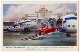 Image: postcard: Bristol Superfreighter, Silver City Airways