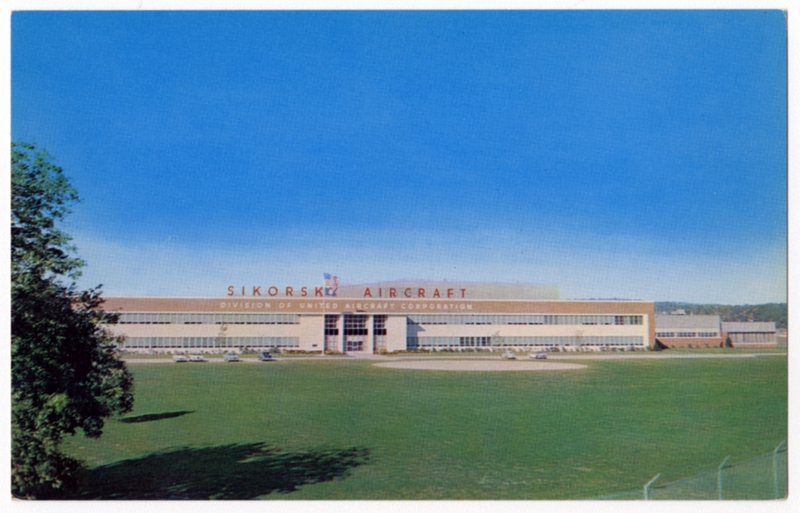 Image: postcard: Sikorsky Aircraft Plant