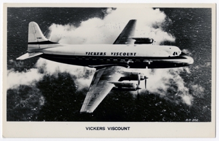 Image: postcard: Vickers Viscount