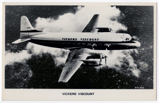 Postcard: Vickers Viscount