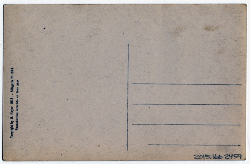 Image: postcard: Aircraft with female figures