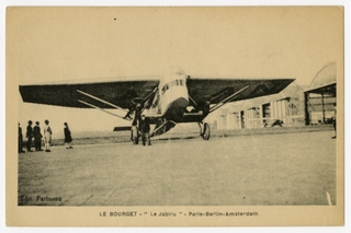 Image: postcard: Paris-Le Bourget airport, Farman F.120 Jabiru  